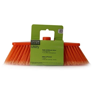 Immagine di martini SPA Home Utility Scopa da interni con setole cattura polvere in polipropilene e fibre PVC/Pst, colori assortiti, 8x33x11 cm, 1 unità
