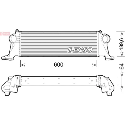 Immagine di DENSO DIT12004 Intercooler Alluminio IVECO: DAILY 6 Pritsche/Fahrgestell