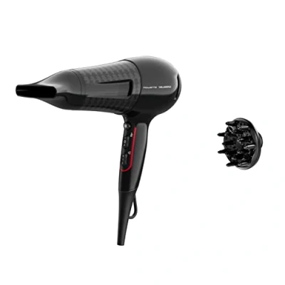 Immagine di Rowenta x Karl Lagerfeld CV591L Powerline Asciugacapelli, 2300 W, Boost di Ioni, Impostazione Thermo Control per Proteggere i Capelli, 6 Impostazioni Velocità/Temperatura