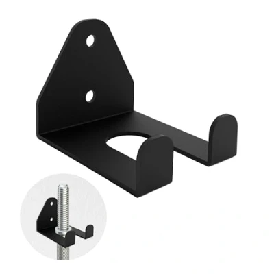 Immagine di supporto per bilanciere singolo, verticale da appendere, parete manubrio olimpico, risparmio di spazio accessorio commerciale o domestico