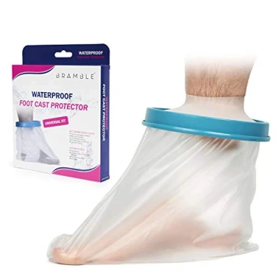Immagine di BRAMBLE Protezione in Gesso Impermeabile (Piede) Trasparente, Silicone di qualità Premium, Utilizzare Bagno o Doccia