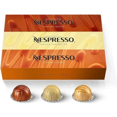 Immagine di NESPRESSO VERTUO, selezione di caffè espresso (40ml) e doppio (80ml), tostature chiare, medie scure, 50 capsule