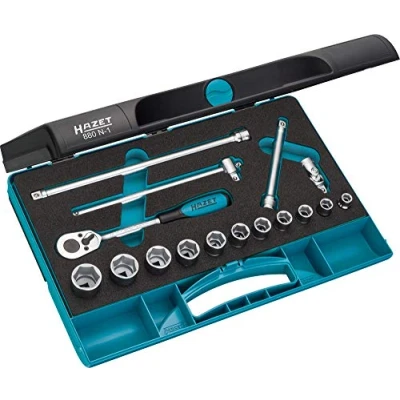 Immagine di HAZET 880N 1 Set bussole 16 3/8 Safety Insert System, SmartCase Quadrato