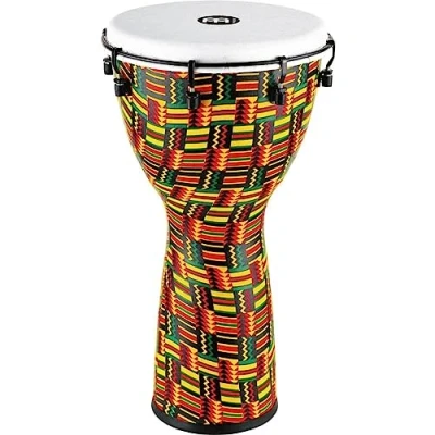 Immagine di Meinl Percussion Djembe (tutte le stagioni) con guscio e testa sintetici, serie Alpine NON MADE IN CHINA 12&quot; Medium Size tuned meccanicamente 2 ANNI (ADJ12 SI)