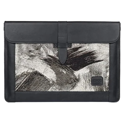 Immagine di Londo Vera Pelle Custodia per laptop borse compatibilie con MacBook Pro e Air 15 pollici 15.5 16 Compatibile i modelli M1 2020, Nero