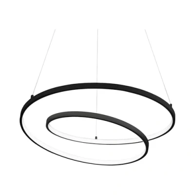 Immagine di Ideallux Ideal Lux Oz lampada a sospensione LED Ø 80 cm nero