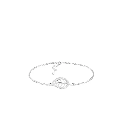 Immagine di Sofia Milani Bracciale da donna in argento 925 con zirconi Ciondolo a foglia B0395