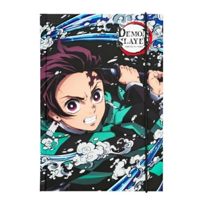 Immagine di Grupo Erik: Quaderno A5 Di DEMON SLAYER Con Copertina Rigida E Accessori Premium Rigida, Chiusura Elastica Pagine Bullet