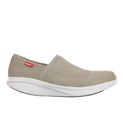 Immagine di MBT NIWASI Slip ON Sneakers da Donna Senza Lacci. Scarpe Sportive per Camminare Anatomiche e Comode Calzature Fisiologiche Comfort Stabilità con Suola Curva. Moderne. Colore Beige