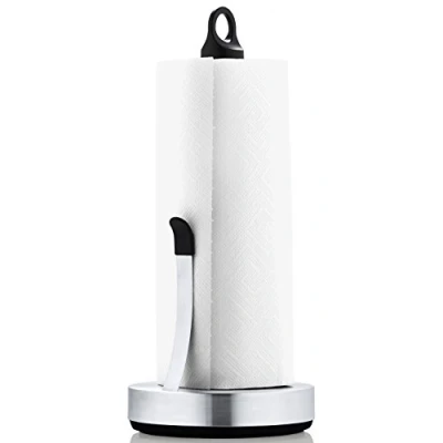 Immagine di Blomus Rotolo da Cucina Porta Asciugamani di Carta Loop, Inossidabile, Acciaio Inox Satinato, 15 x 34 cm