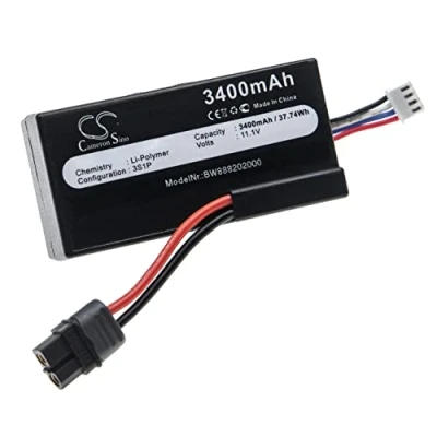 Immagine di vhbw 1x batteria compatibile con Parrot Disco drone quadricottero multicottero (3400mAh, 11,1V, Li Poly)