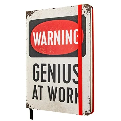 Immagine di Nostalgic Art Taccuino retrò a puntini, Genius At Work Idea regalo per giocatori, Bullet Journal dotted, Design vintage, A5