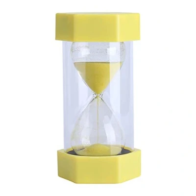 Immagine di Clessidra sabbia Timer 3/10/20/30/60 minuti Flip giocattolo piccola Clock Time Management Set Home Office Decor 3 Giallo
