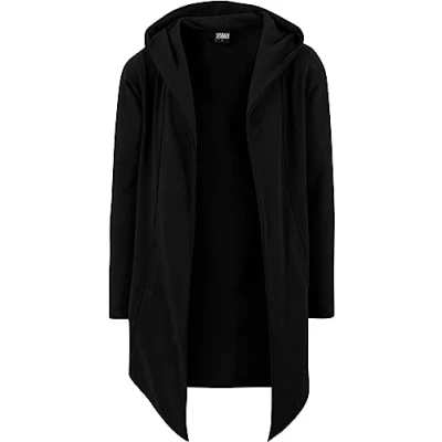 Immagine di Urban Classics LONG Hooded OPEN EDGE Felpa con zip, Uomo, Taglia: Large, Black
