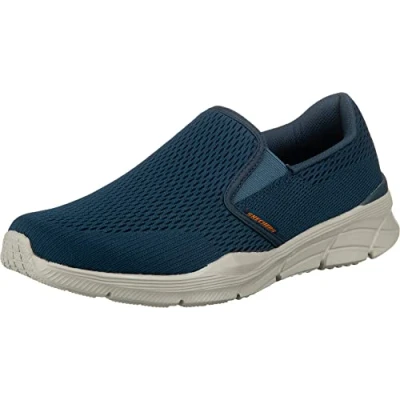 Immagine di Skechers Equalizer 4.0, Sneaker Infilare Uomo, Blu Blau Navy Engineered Mesh Orange Trim Nvor, 45 EU