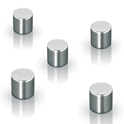 Immagine di Sigel Magnete neodimio C5 Strong (Ø x A) 10 mm cilindro Argento 5 pz. BA700