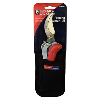 Immagine di Spear &amp; Jackson CUTTINGSET7 Set di forbici a lame curve, coltello e custodia