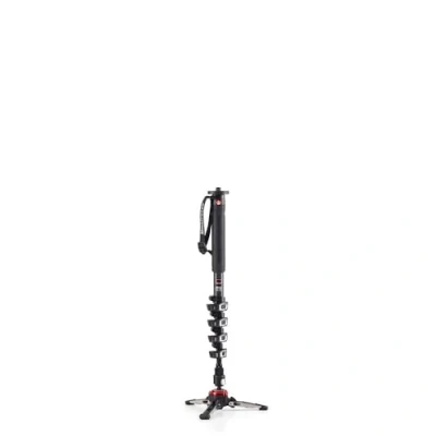 Immagine di Manfrotto Xpro, monopiede per videocamera con 5 sezioni, nero, in fibra di carbonio