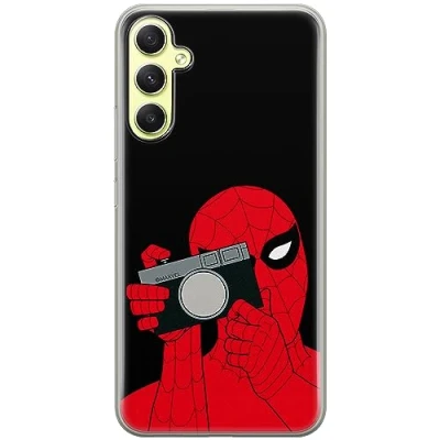 Immagine di ERT GROUP custodia per cellulare Samsung A34 5G originale e con licenza ufficiale Marvel, modello Spider Man 026 adattato in modo ottimale alla forma dello smartphone, TPU