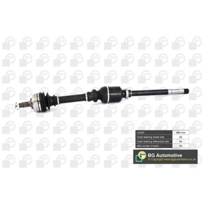 Immagine di BGA DS1409RA Albero motore / Semiasse Assale anteriore Dx 887, 865 CITROËN: Berlingo First I, Xsara Hatchback