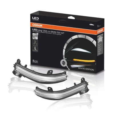 Immagine di Set di indicatori direzione LED Indicatore specchietto dinamico OSRAM LEDDMI F20 WT S