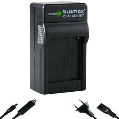 Immagine di blumax Caricatore per batterie Panasonic DMW BLG10 / BLG10E BLE9 E/BP DC15 E Caricabatterie compatibile con Lumix DMC GF6 GX7 III GX80