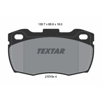 Immagine di TEXTAR 2151901 Kit pastiglie freno Non predisposto per contatto segnalazione usura LAND ROVER: Defender SUV, Pick up, SUV Cabrio