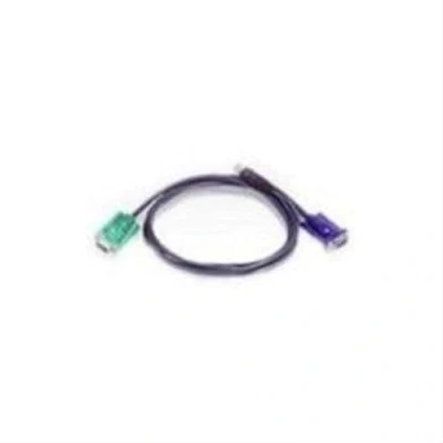 Immagine di ATEN KVM Adattatore [1x Spina VGA 1x VGA, A USB 2.0] 1.20 m Nero