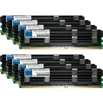 Immagine di GLOBAL MEMORY 32 GB (8 x 4 GB) DDR2 667 MHz PC2 5300 240 PIN ECC Fully Buffered (Fbdimm) Memoria RAM Kit per Mac PRO (originale/2006)