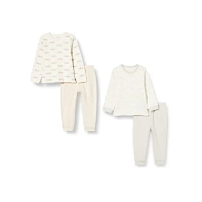 Immagine di Care Pyjama Set, 2 Pack, Set Tutine Per La Notte Unisex Bimbi 0 24, Multicolore Glacier Grey (1012), 3 mesi