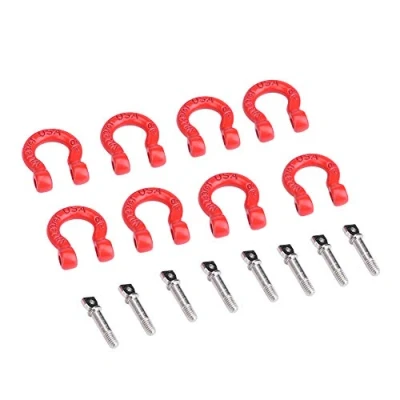 Immagine di Rimorchio RC, Grillo di Salvataggio Blocco Fermo per 1 10 D Anelli RC Arrampicata Auto Cingolata 8 Pezzi Assemblare Parti Traino in Metallo
