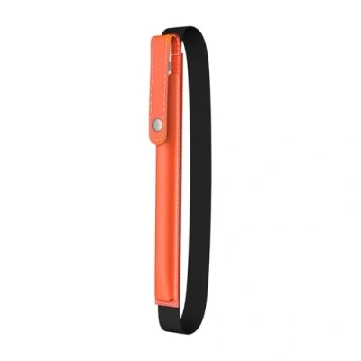 Immagine di MoKo Portapenne per Apple Pencil PRO, 1a/2a Gen, (USB C), Pelle PU iPad con Fibbia e Fascia Elastica da attaccare alla Custodia dell&#039;iPad, Arancione