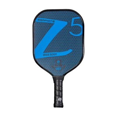 Immagine di ONIX Paddle per pickleball in grafite Z5 (fronte fibra di carbonio con superficie ruvida, impugnatura comoda e nucleo a nido d&#039;ape Nomex tocco, controllo potenza), blu