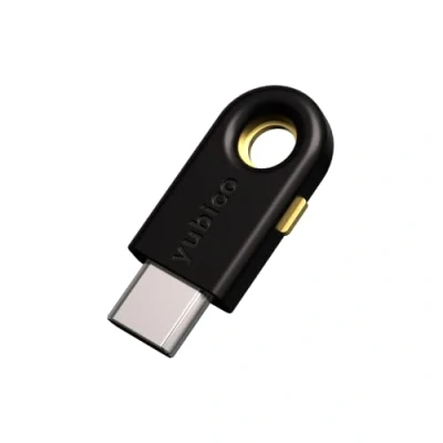 Immagine di Yubico YubiKey 5C Chiave di sicurezza USB autenticazione a due fattori, certificata FIDO, Nero