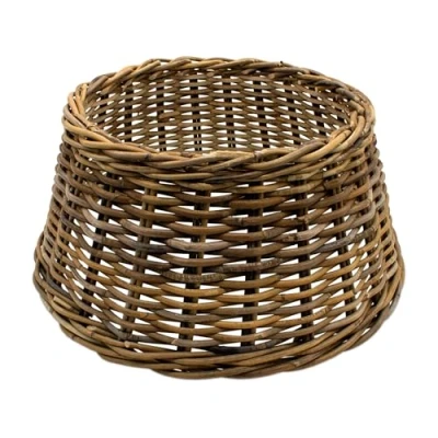 Immagine di Spetebo Gonna in rattan per albero di Natale vimini 60 cm naturale chiaro copertura l&#039;albero coperta collare