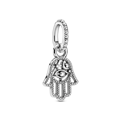 Immagine di PANDORA Ciondolo protettivo Hamsa 799144C00 argento donna
