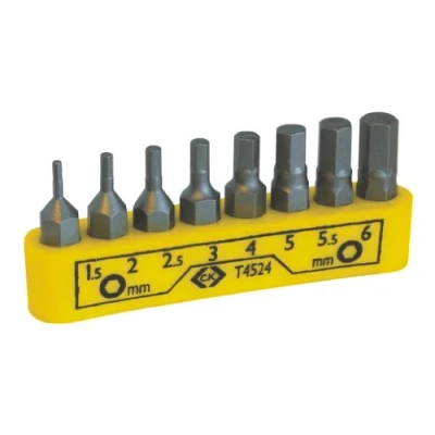 Immagine di C.K T4524 Kit inserti 8 parti Brugola interna