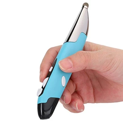Immagine di Dilwe1 Mouse Penna Tascabile Wireless, Regolabile 800/1200/1600 dpi USB Leggero per Laptop Tablet Smartphone Ergonomico PenType Winds 7/8/XP/2000/Android/OS X(Blu)