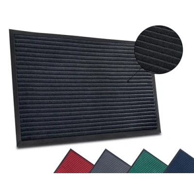 Immagine di HANSE Home Zerbino per interni ed esterni (S XXL), antiscivolo, esterni, lavabile e resistente alle intemperie, sottile, ingresso 80 x 120 cm, nero