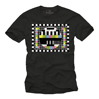 Immagine di MAKAYA Maglietta Sheldon Testscreen T Shirt Divertenti Theory Nerd Nera L