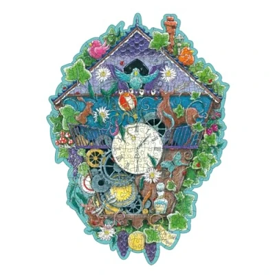 Immagine di Ravensburger Puzzle Wooden in Legno, 300 Pezzi, Tema Cooku Clock con 25 Piccole Sagome Animali, Idea Regalo 10+ Anni