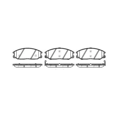 Immagine di REMSA 0771.12 Kit pastiglie freno Assale anteriore con contatto segnalazione usura foglio adesivo accessori SSANGYONG: Rexton / 2