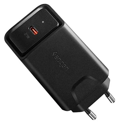 Immagine di Spigen SteadiBoost Caricatore USB C 27W Power Delivery 3.0 per iPhone 12 Mini PRO Max SE 2020 11 11Pro XR XS 8 Plus Galaxy S20 S10 Note 20 Ultra 10 Google Pixel di più