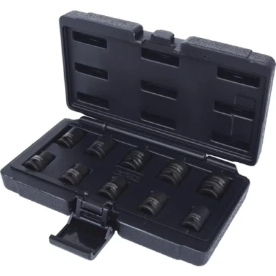 Immagine di KS Tools 515.0950 3/8&quot; Serie di bussole poligonali p.avvitatori ad impulsi,corte,10pz.8 17mm