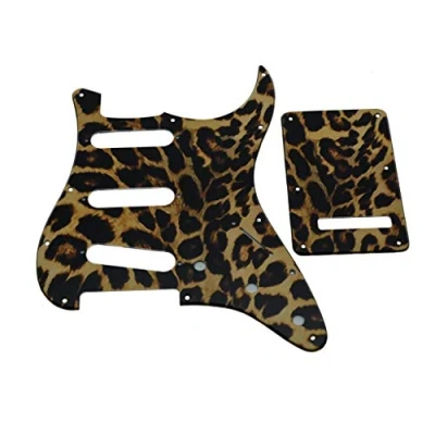 Immagine di KAISH Battipenna in plastica SSS, 11 fori, stampato 3D, piastra posteriore per Tremolo Trem USA/Messico Stratocaster/Stratocaster Leopard Stripe