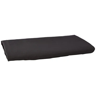 Immagine di Amazon Basics, Lenzuolo in microfibra, 275 x cm, Nero, Tinta unita