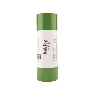 Immagine di IDEA HOME 10 sacchi per la spazzatura, in LDPE, lo smaltimento dei rifiuti, colore verde, 240 l