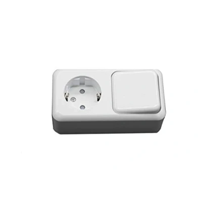 Immagine di Prendeluz Base Schuko con interruttore bianco 16 A/250 V.