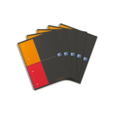 Immagine di Oxford Office Notebook 100103664 Confezione da 5 quaderni, 23 x 29,5 cm, 80 g