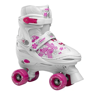 Immagine di Roces Quaddy 3.0 Girl, Roller Skates Bambina, Bianco Rosa, 38/41